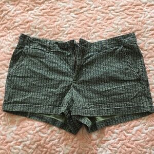GAP Green Geometric Women's Shorts